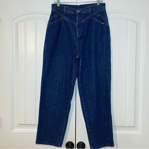 Rockies Vintage High Rise Dark Wash Denim Jeans Waist 30 VTG 90s Western